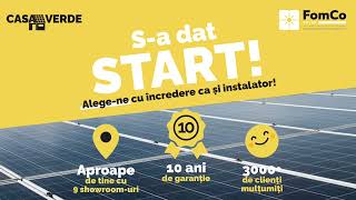 Casa Verde 2023  Sa dat startul instalărilor la Fomco Solar Systems [upl. by Repinuj]