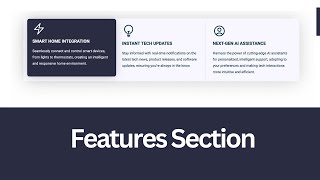 How To Design Responsive Features List Section Using HTML and CSS [upl. by Marya]