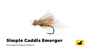 Fly Tying Tutorial Hogans Simple Caddis Emerger [upl. by Hcahsem200]