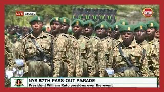 Perfectly synchronised passout parade patterns by NYS graduates in Gilgil Nakuru County [upl. by Jeniece]