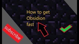 How to get obsidian EXTREMELY FAST Hypixel skyblock [upl. by Ydur]