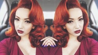 PinUp Glam  Voluminous Hair Tutorial [upl. by Toshiko]