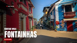 Goa Travel Guide Best Places to Visit amp Things to Do in Panjims Fontainhas [upl. by Ardel]