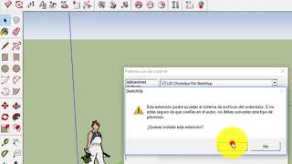 Extensiones en SketchUp solución de problemas  Fácil y rápido [upl. by Karwan]