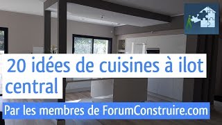 20 idées de cuisines à ilot central [upl. by Noletta]