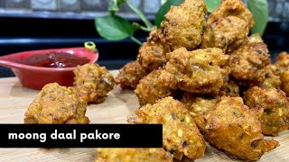 MOONG DAAL KE PAKORE  मूँग दाल पकोरे  Quick amp Easy Indian Snack Recipe  Wholesome [upl. by Ativel]