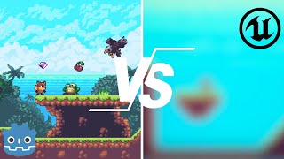 Is UE5 Good for 2D Games  Godot comparison [upl. by Kawai]