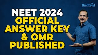 NEET 2024  Official Answer Key amp OMR Sheet Published [upl. by Noyrb]