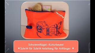 Tutorial Schwimmflügeltäschchen  Abgesteppt [upl. by Ahseikram]