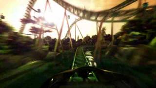 Virtual POV ride on Cheetah Hunt Busch Gardens new roller coaster in Tampa [upl. by Griswold]