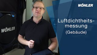 Luftdichtheitsmessung Gebäude  Blower Door Test [upl. by Andrej]