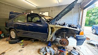 E36 Restoration Taking everything apart More rust [upl. by Blaseio]