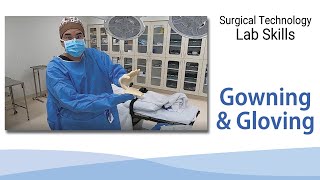 Surgery ospe  procedure for gloving and degloving [upl. by Vania847]