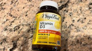 Review MegaFood Vitamin D3 5000 IU [upl. by Aicilev]