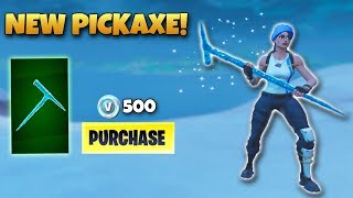 ICICLE PICKAXE REVIEW  Best 500 VBucks Pickaxe Fortnite Battle Royale [upl. by Yur]