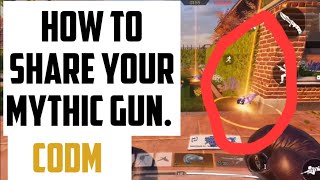 How to share your mythic gun CODM [upl. by Annayehc]