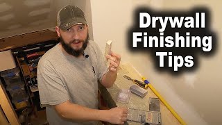 Drywall Finishing Tips  Sanding Joint Compound  The Fixer Clips [upl. by Cadmann]