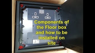 Floor box Practical installation OnSite [upl. by Harv172]