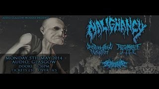 Malignancy US  Live at the Audio Glasgow May 5th 2014 FULL SHOW [upl. by Airtal]