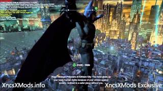 Batman Arkham City Mods V15  Flying Mod Debug FoV Mods Menu Mods Credits Mods [upl. by Ballou]