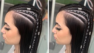 APRENDA COMO FAZER TRANÇA NAGÔ  hairbraids [upl. by Yllib]