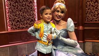 4 year old Prince Charming meeting Cinderella at Disneyland [upl. by Ludovick]