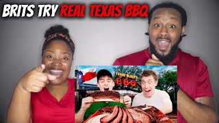 🇬🇧 American Couple Reacts quotBrits Try REAL TEXAS BBQ For The First Timequot [upl. by Sharia300]