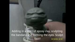 TMNT Apoxie Sculpt speed sculpting Part 1 [upl. by Rosenberg878]