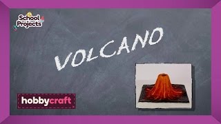 How to Make a Clay Volcano  Hobbycraft [upl. by Emiatej]