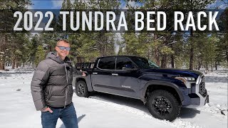 Bed Rack for the New Tundra  2022 Tundra UpTop Overland AFS Retrax [upl. by Annairt]