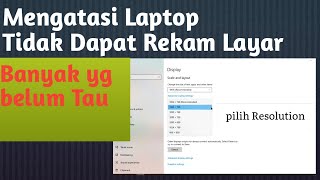 MENGATASI GAGAL REKAM LAYAR LAPTOPPC [upl. by Drofkcor]