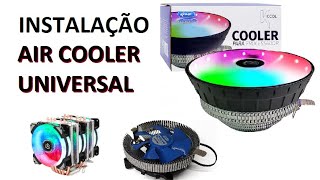 Tutorial  Como instalar um Air Cooler Universal Intel  AMD [upl. by Merras537]