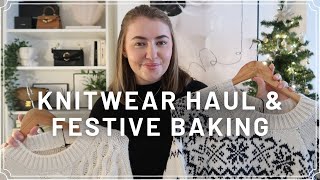 KNITWEAR HAUL FESTIVE BAKING AND THE COSIEST CHRISTMAS DAY  VLOGMAS DAY 9  PetiteElliee Vlogmas [upl. by Nosredna]