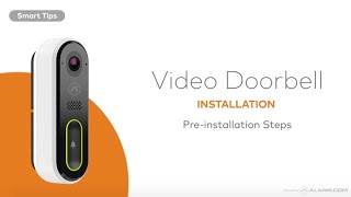 Alarmcom Video Doorbell Preinstallation [upl. by Dinah]