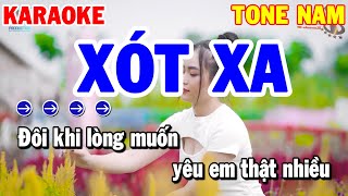 Karaoke Xót Xa Tone Nam  Nhạc Sống Beat Hay Dễ Hát 2021  Karaoke Thanh Hải [upl. by Grenier104]