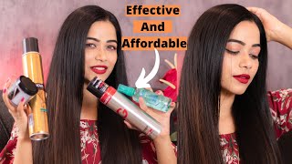 Products I Use to Straighten My Hair  Hair Straightening Products Under RS200 [upl. by Aicekan]