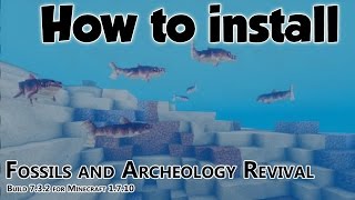 How to Install Dinosaur Mod  Fossils and Archeology Revival [upl. by Parlin47]