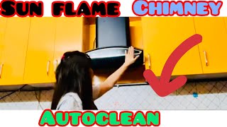 Sunflame chimney ko auto clean 🌹🌹kaise karein Auto clean feature kitna kamyabuser review [upl. by Adnicul836]