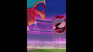 Dynamax Charizard against Dynamax Gastly Max out pokemon pokemonbattle dynamaxpokemon pokemon [upl. by Ecela]