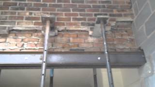 How to put Steel RSJ Lintels into a Supporting Wall [upl. by Coleen]