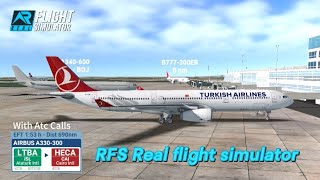 RFS  Real flight simulator –Turkish airlinesAtaturk to Cairo A330200Full flightFHD [upl. by Yennek]