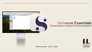 2024 Scrivener Tutorial Scrivener Essentials A Simple Guide to Creating Time Saving Templates [upl. by Waal]