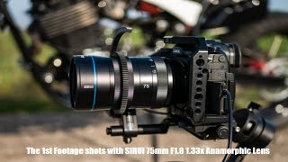 The 1st footage shot with SIRUI 75mm F18 133x Anamorphic Lens [upl. by Zingg815]