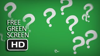 Free Green Screen  Question Mark Full [upl. by Eelahc229]