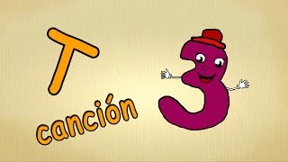 El ABECEDARIO español para niños  La letra T Canción  canciones infantiles [upl. by Aiclid]