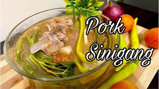 How to cook Sinigang na Baboy  Traditional Pork Sinigang  Simple and Easy cooking [upl. by Pauline]