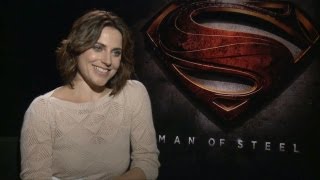 Antje Traue  Man of Steel Interview HD [upl. by Wengert]