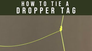 How to tie a dropper tag leader [upl. by Nora933]