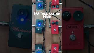 Baritone guitar through some classic circuits analogpedals guitar instrumentalist [upl. by Palocz]