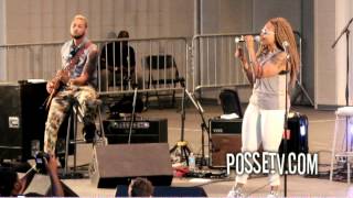 Chrisette Michele  quotA Couple of Foreversquot Surprise Harlem Performance [upl. by Nylasor]